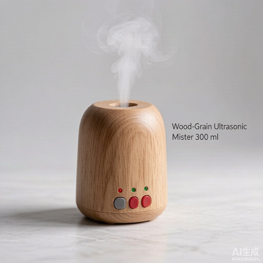 Wood-Grain Ultrasonic Mister 300 ml — Premium Misters manufacturer